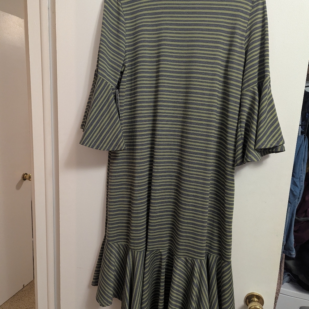Lularoe Maurine striped dress XL